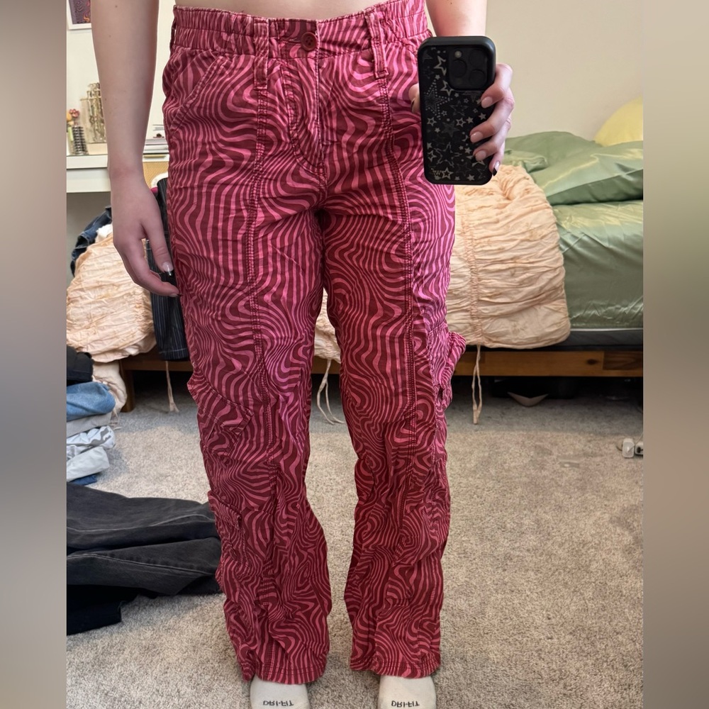 Pink cargo pants